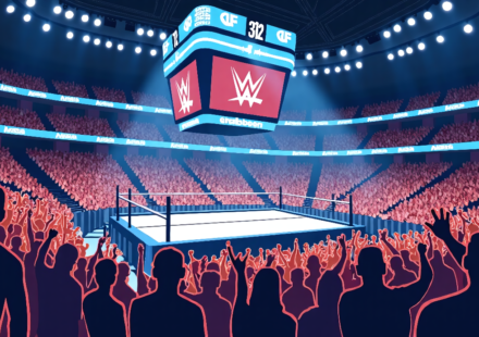 WWE SmackDown Sets Toronto Gate Record on Aug 21 — AI-generated editorial illustration