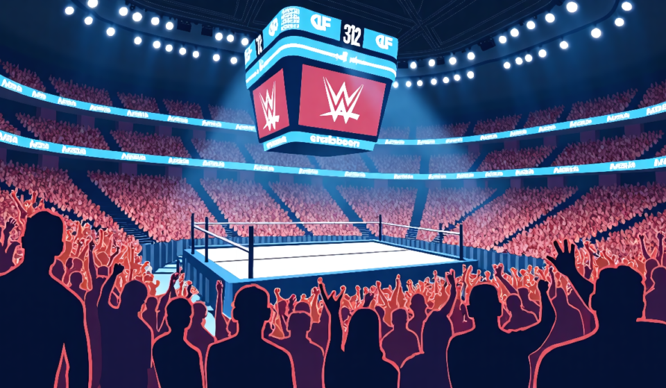 WWE SmackDown Sets Toronto Gate Record on Aug 21 — AI-generated editorial illustration