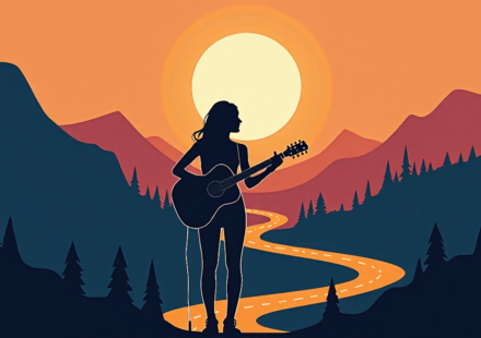 Grace Potter Jams on CBS Saturday Morning with "Run Baby Run" — AI-generated editorial illustration