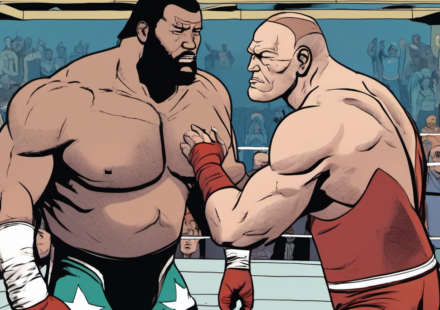 Elijah Burke Defends Wrestling’s ‘Pay‑Your‑Dues’ Culture Against Paul Wight — AI-generated editorial illustration