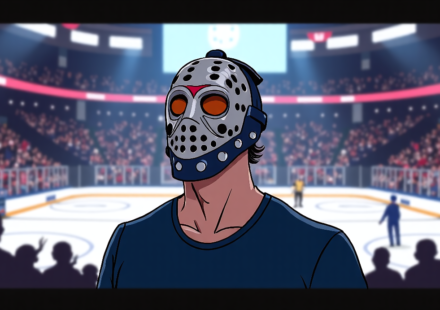 CM Punk’s Toronto‑Inspired Mask Makes a Statement on SmackDown — AI-generated editorial illustration