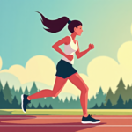 Olympic Champion Jenny Simpson’s Heart Condition Unveiled by Running — AI-generated editorial illustration