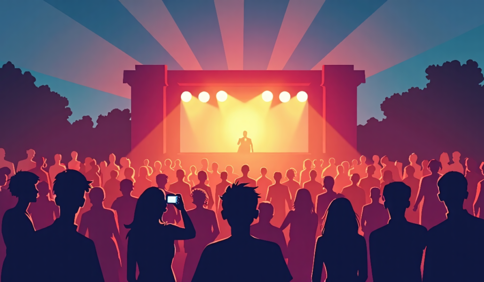 2026 Summer Music Highlights: Live Acts, Iconic Venues, and Stunning Photography — AI-generated editorial illustration