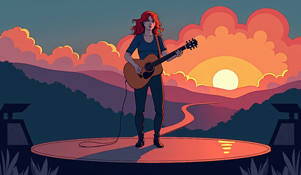 Grace Potter Jams on CBS Saturday Morning’s Main Street USA — AI-generated editorial illustration