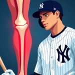 Giancarlo Stanton Faces New Calf Injury Amid Recovery — AI-generated editorial illustration