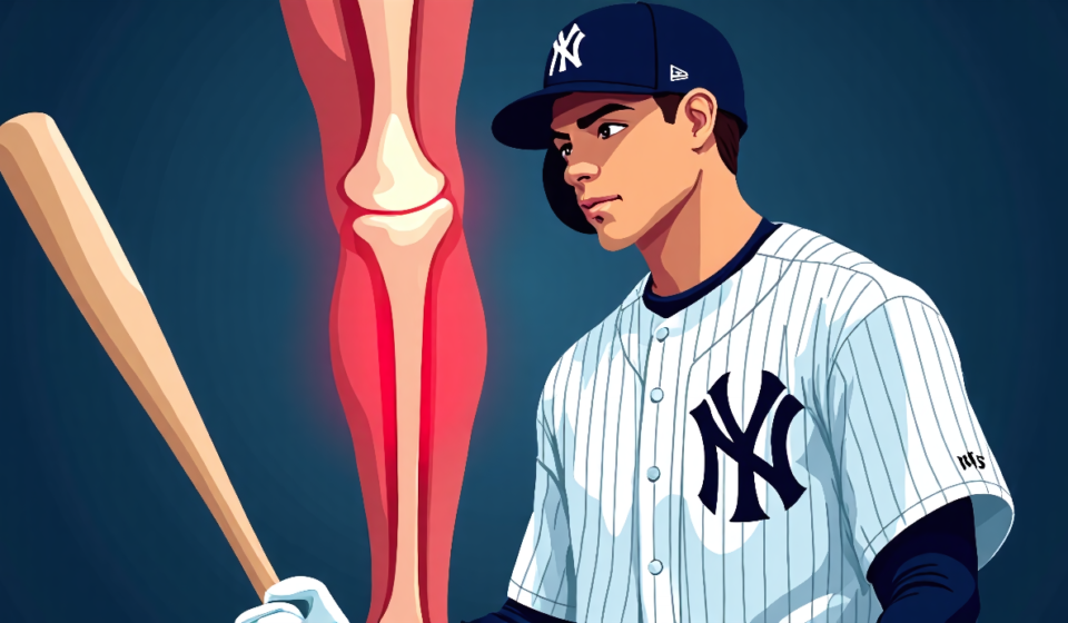 Giancarlo Stanton Faces New Calf Injury Amid Recovery — AI-generated editorial illustration