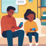Cyberbullying in Kids’ Group Chats: How Parents Can Spot the Signs — AI-generated editorial illustration
