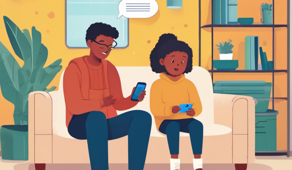 Cyberbullying in Kids’ Group Chats: How Parents Can Spot the Signs — AI-generated editorial illustration