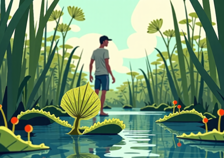 Saving Carolina’s Venus Fly Trap: Conservation Efforts in Action — AI-generated editorial illustration