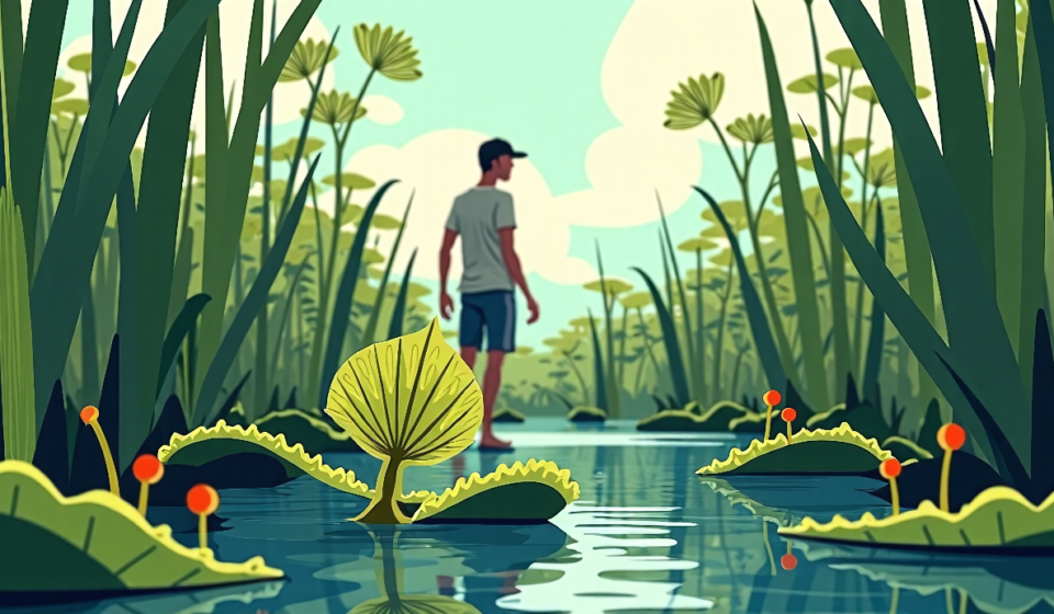 Saving Carolina’s Venus Fly Trap: Conservation Efforts in Action — AI-generated editorial illustration