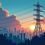 Energy Firm Sues Data Center Over AI Power Costs — AI-generated editorial illustration