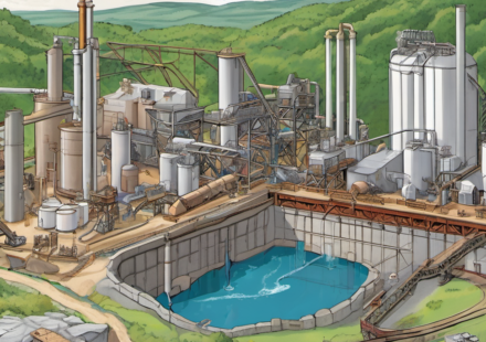 West Virginia University Turns Mine Water Into Rare Earth Minerals — AI-generated editorial illustration