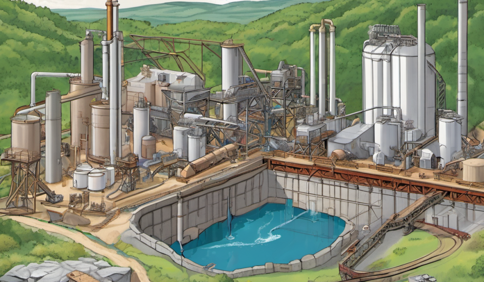 West Virginia University Turns Mine Water Into Rare Earth Minerals — AI-generated editorial illustration