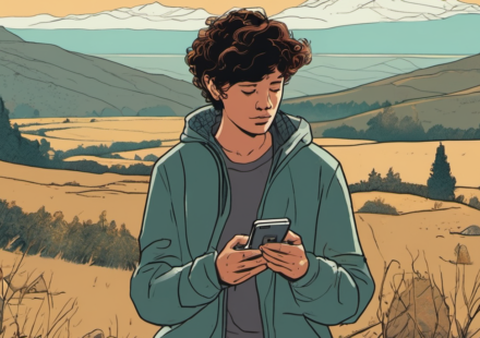 Gen Z Swaps Smartphones for ‘Dumb’ Phones to Unplug — AI-generated editorial illustration