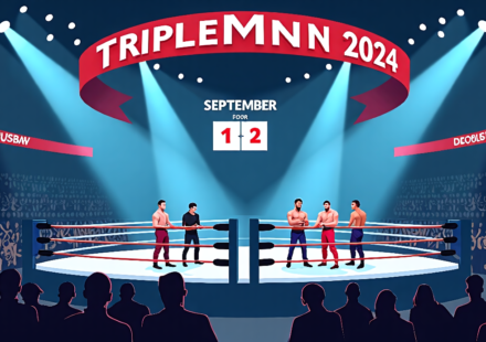 WWE’s Influence Turns AAA TripleMania Into Two‑Night Spectacle — AI-generated editorial illustration