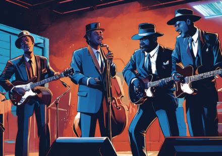 Blues Fusion: GA-20 Teams Up with Charlie Musselwhite for New Album — AI-generated editorial illustration