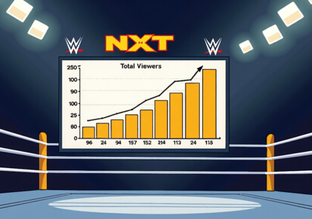 WWE NXT Viewership Drops on August 11, 2026, but Key Demographic Grows — AI-generated editorial illustration