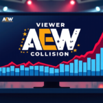 AEW Collision Viewership Drops Slightly on August 15, 2026 — AI-generated editorial illustration