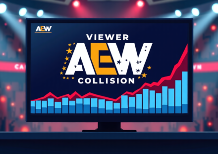 AEW Collision Viewership Drops Slightly on August 15, 2026 — AI-generated editorial illustration