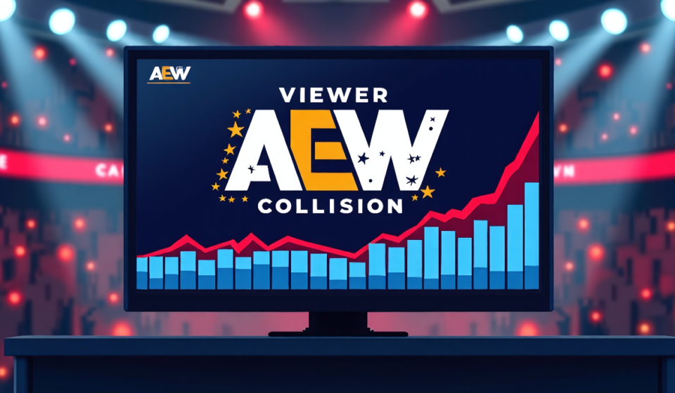 AEW Collision Viewership Drops Slightly on August 15, 2026 — AI-generated editorial illustration
