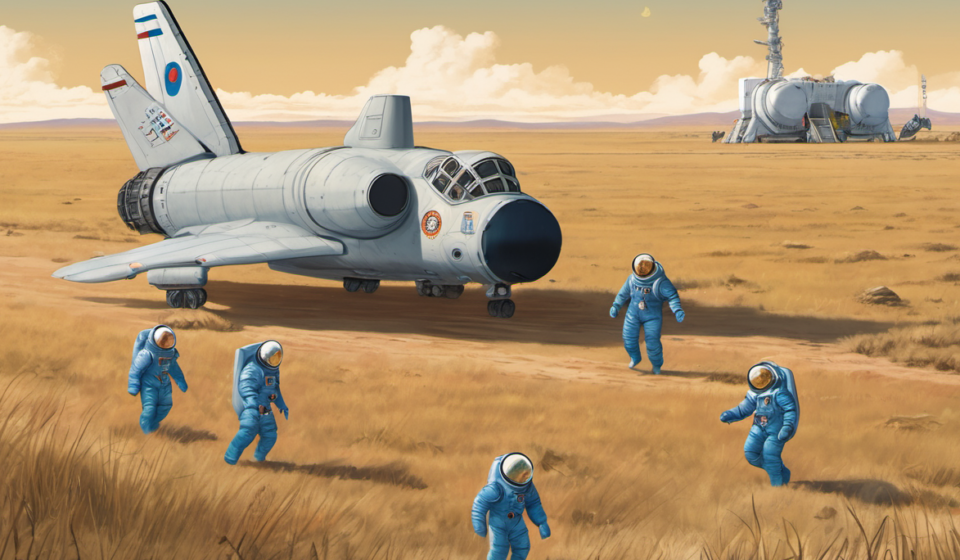 Soyuz MS‑28 Returns After 241‑Day Mission to ISS — AI-generated editorial illustration