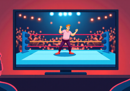 TNA iMPACT Sees Week‑to‑Week Viewership Drop on AMC — AI-generated editorial illustration