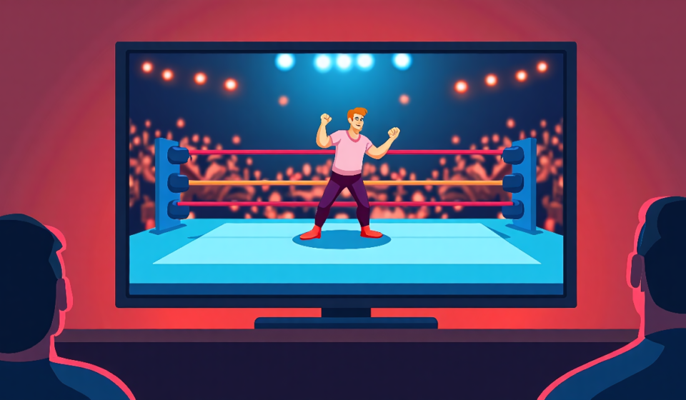 TNA iMPACT Sees Week‑to‑Week Viewership Drop on AMC — AI-generated editorial illustration
