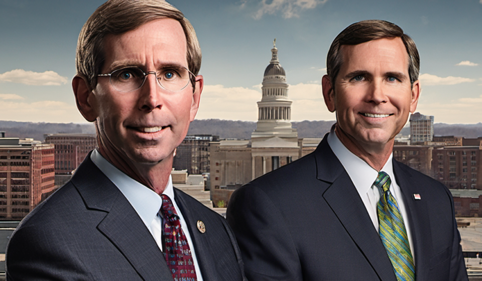 Beshear and Bacon Discuss COVID-19 Vaccination Mandates and Education Reform on Face the Nation — AI-generated editorial illustration