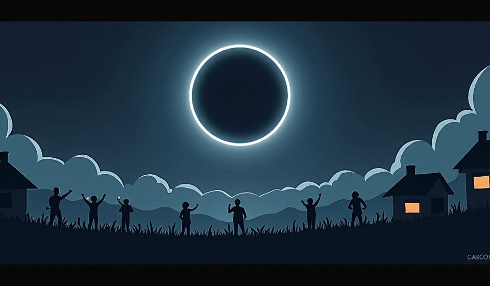 Solar Eclipse 2024: What to Expect on April 8 Across 13 States — AI-generated editorial illustration