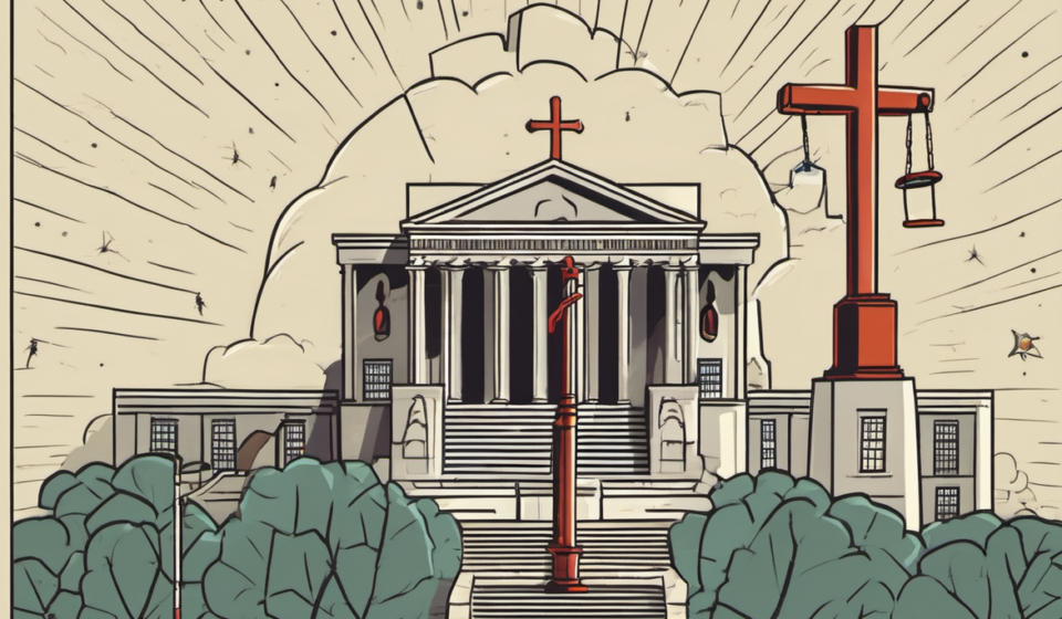 Catholic Group Calls for Excommunication of Massachusetts Gov. Healy Over Abortion Law — AI-generated editorial illustration
