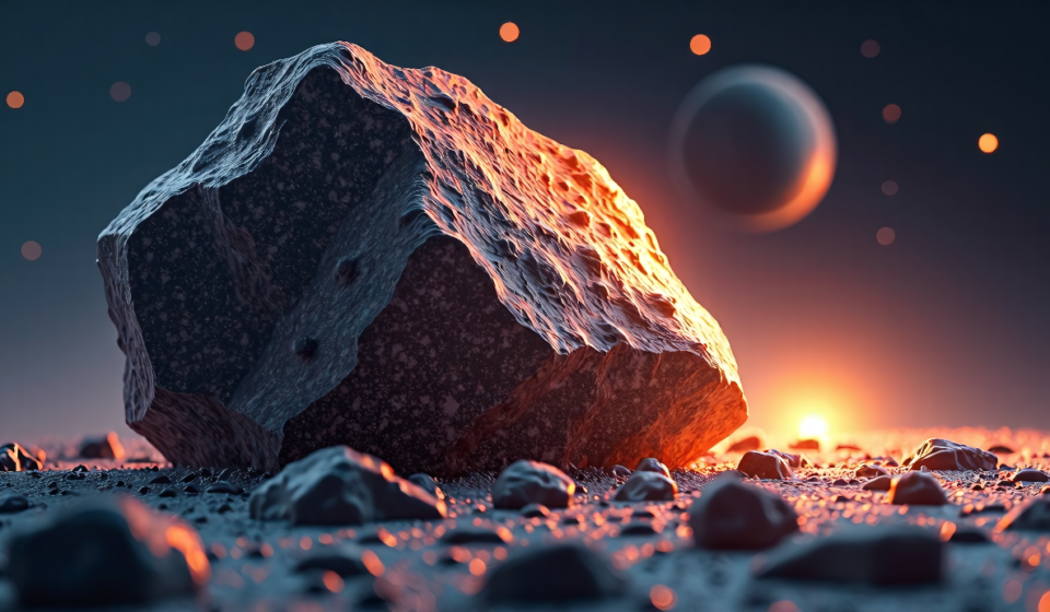 New Jersey Meteorite Reveals Alien‑World Chemistry — AI-generated editorial illustration