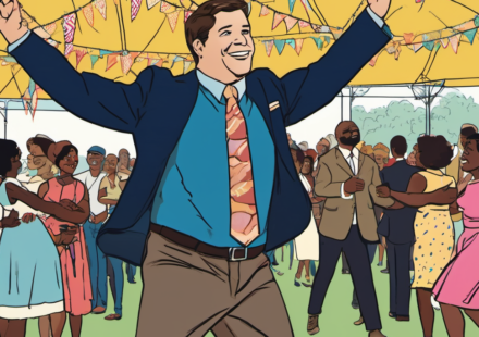 Minneapolis Mayor's Hip-Hop Dance Sparks 'Humiliation Ritual' Mockery Online — AI-generated editorial illustration