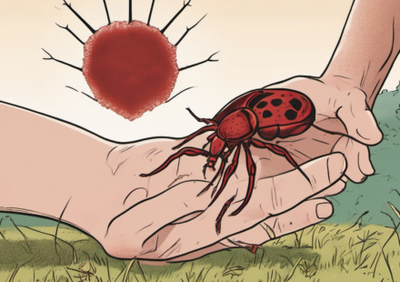 Ticks Surge, New Red‑Meat Allergy Threat Looms — AI-generated editorial illustration