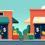NYC Taxpayers May Pay Twice Under Mamdani’s Grocery Plan — AI-generated editorial illustration