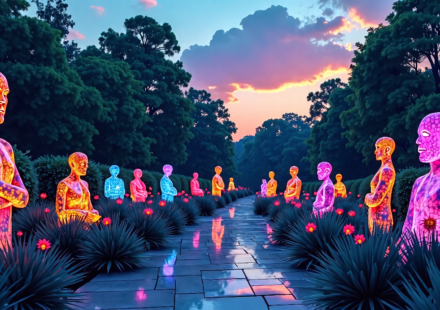 Luna Parc: A 35‑Year‑Old Artist’s Home‑Gallery in New Jersey — AI-generated editorial illustration