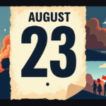 August 23: A Day of Reflection and Historical Milestones — AI-generated editorial illustration