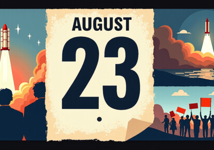 August 23: A Day of Reflection and Historical Milestones — AI-generated editorial illustration