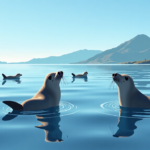 Harbor Seals Return to Oregon’s Netarts Bay: A Sunday Morning Sight — AI-generated editorial illustration