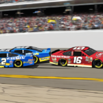 Ryan Blaney Tops New Hampshire Odds, Bell Close Second — AI-generated editorial illustration