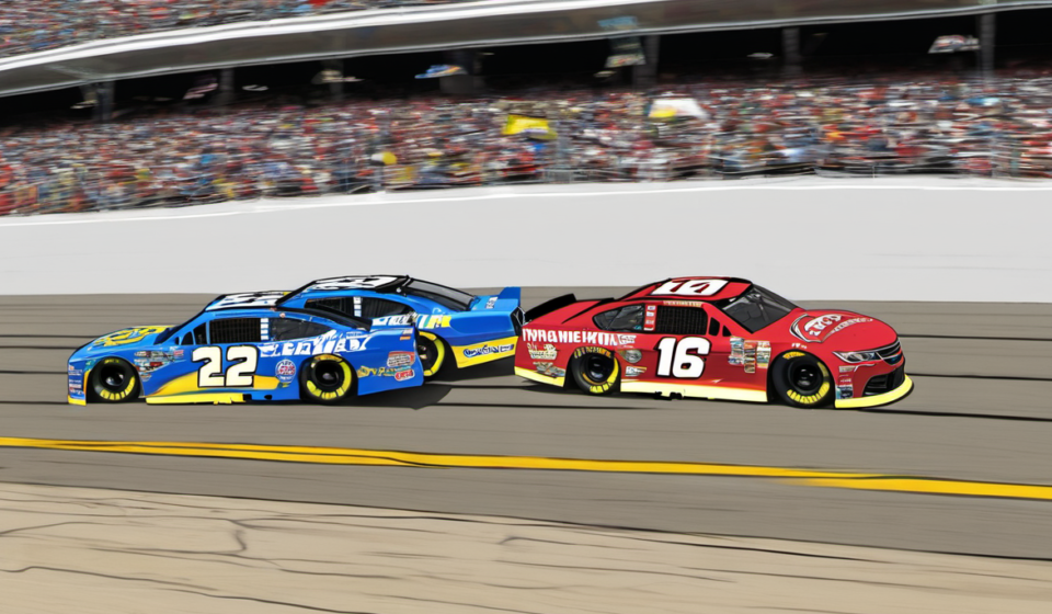 Ryan Blaney Tops New Hampshire Odds, Bell Close Second — AI-generated editorial illustration