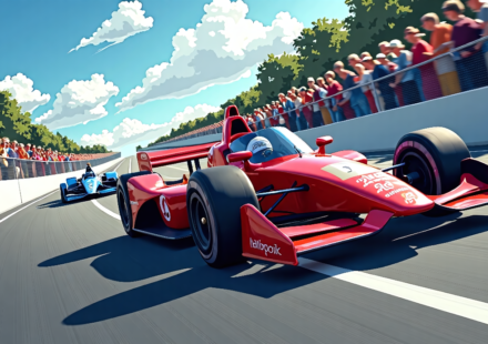 Alex Palou Favored to Win Freedom 250, Kirkwood Second — AI-generated editorial illustration