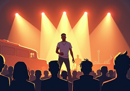 Nick Cannon’s ‘Wild N’ Out’ Shifts to Full‑Time Live Tour — AI-generated editorial illustration