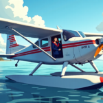 Young Pilot Survives Emergency Water Landing in Florida — AI-generated editorial illustration