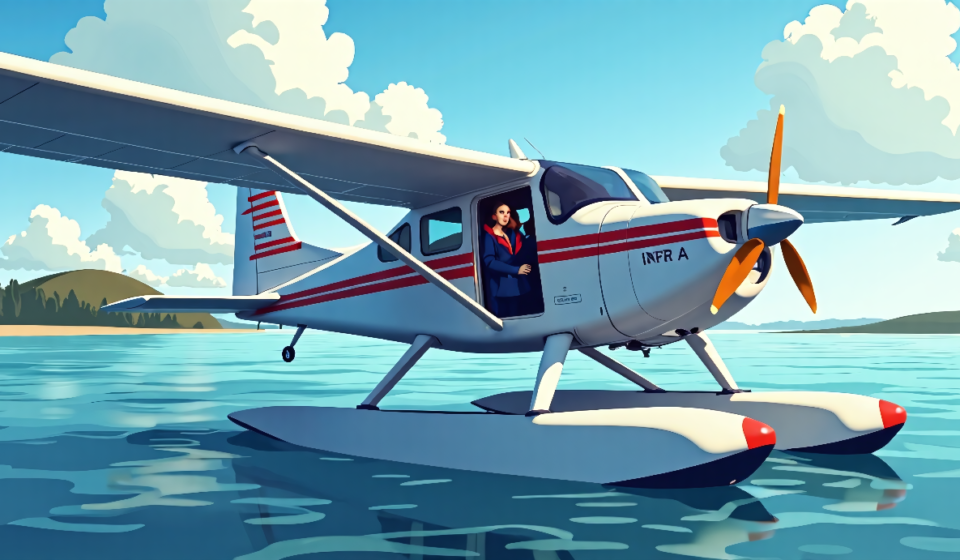Young Pilot Survives Emergency Water Landing in Florida — AI-generated editorial illustration