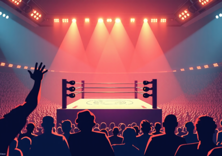 TNA Lockdown 2026: Chicago’s Credit Union 1 Arena Shines with High‑Energy Show — AI-generated editorial illustration