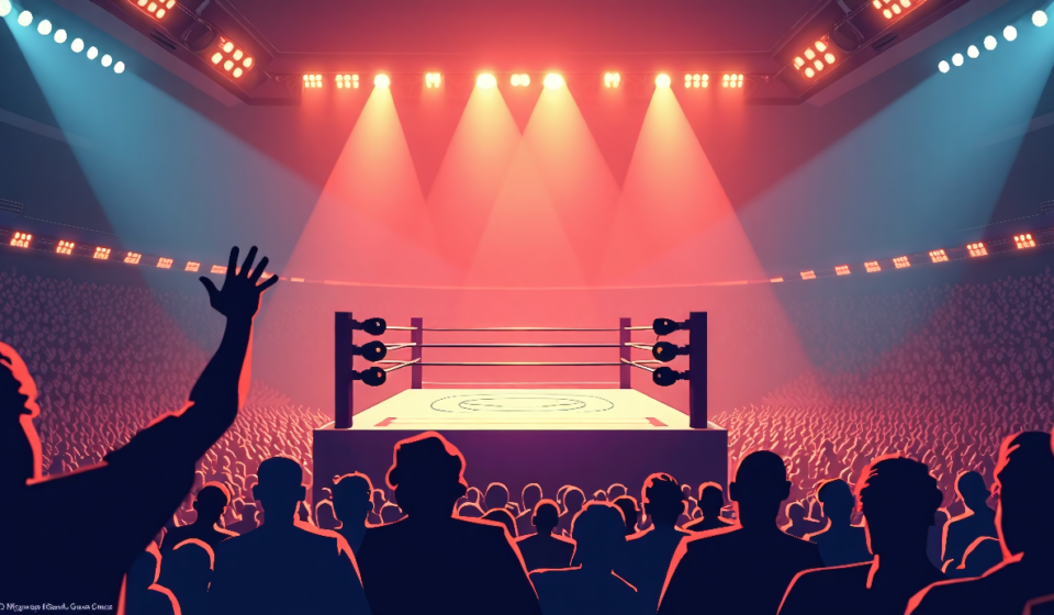 TNA Lockdown 2026: Chicago’s Credit Union 1 Arena Shines with High‑Energy Show — AI-generated editorial illustration