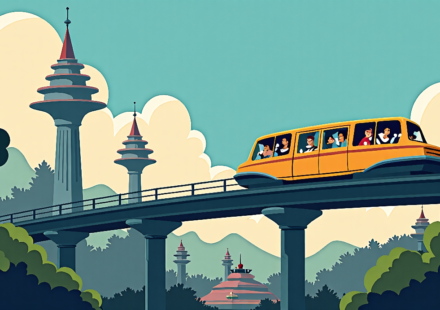 Disneyland Fans Demand Return of the Classic PeopleMover — AI-generated editorial illustration