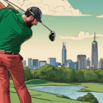 Rahm Secures Third Straight Season Points Title at LIV Golf Indy Finale — AI-generated editorial illustration