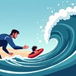 California Dad Paralyzed After Ocean Rescue Dive — AI-generated editorial illustration