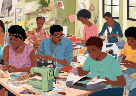 Sewing’s New Wave: How a Fresh Generation is Rewriting the Craft — AI-generated editorial illustration